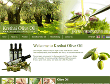 Tablet Screenshot of krethaioliveoil.com